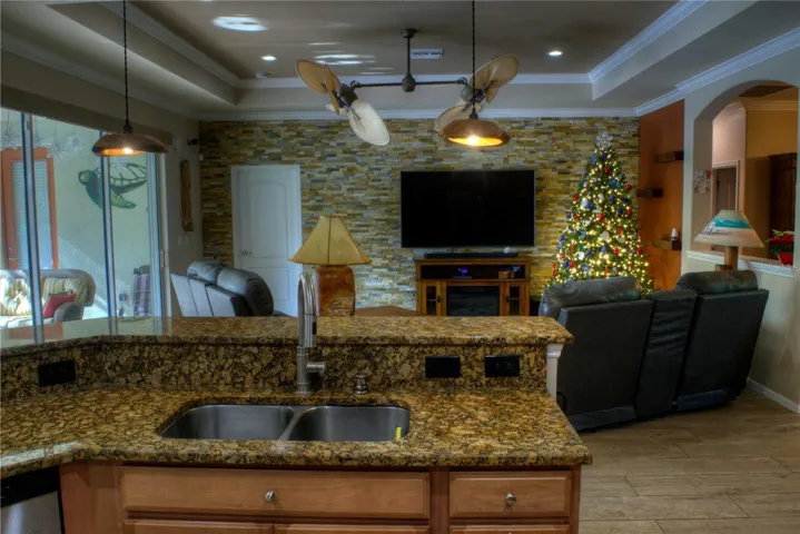 Looking from kitchen into the living room