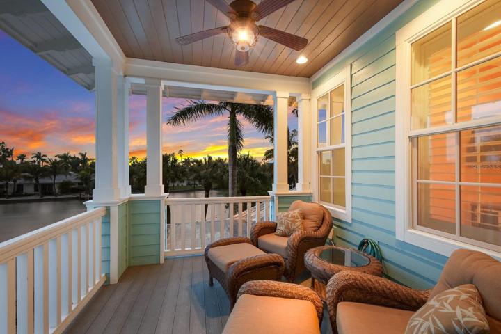 Primary Bedroom Balcony at Sunset