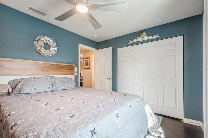 large Double closets in both bedrooms