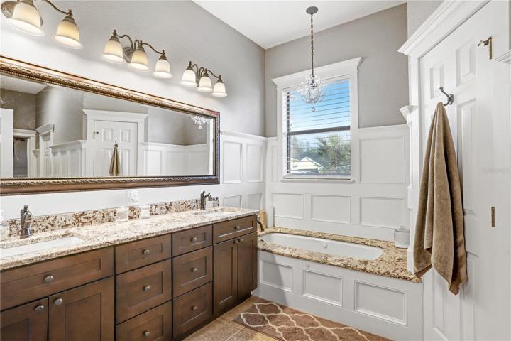 PRIMARY BATHROOM - GARDEN TUB,WALK-IN SHOWER, WC, DOUBLE VANITY