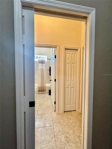 pocket door into guest quarters