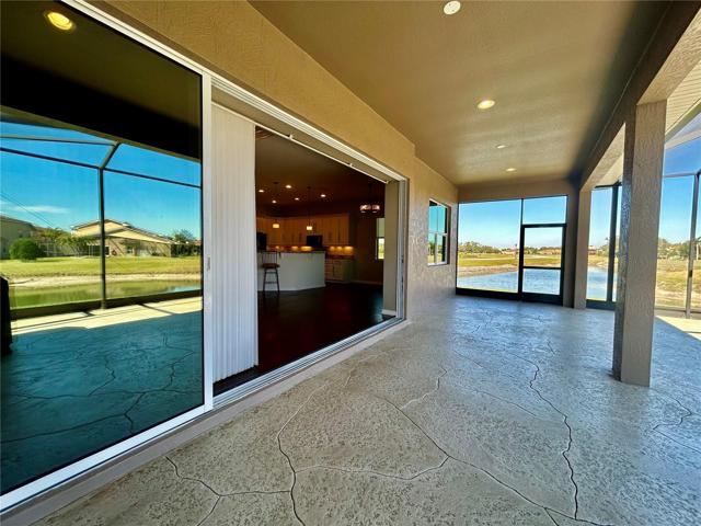 picture of pocket doors completely stacked into the wall