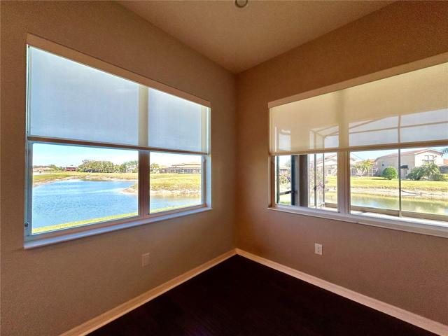 large corner window in dining