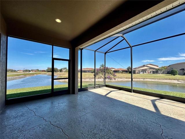 Veranda overlooking ponds & #18 tee& down fairway