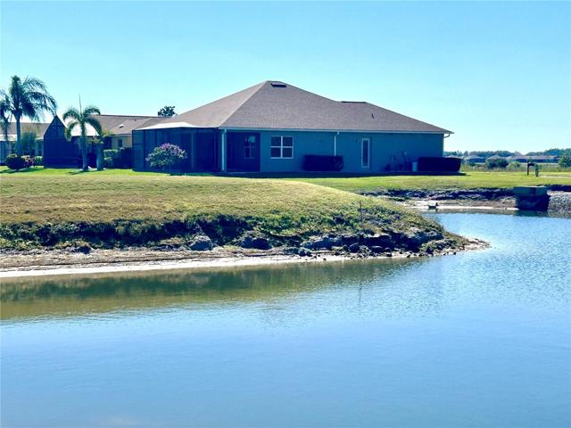 view across pond