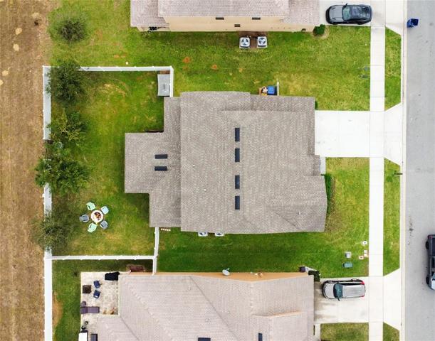 Overhead view of the house