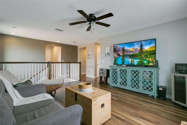 upstairs loft and stairs