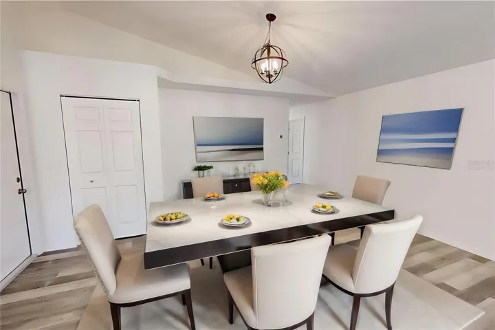 Virtually staged dining