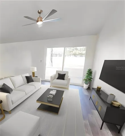 Virtually staged living