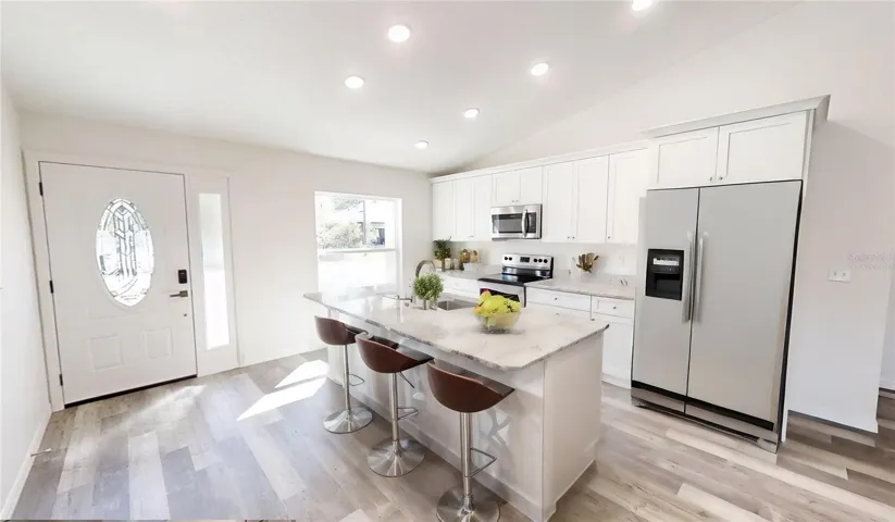 Virtually staged kitchen