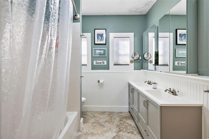 Updated and gorgeous full bath