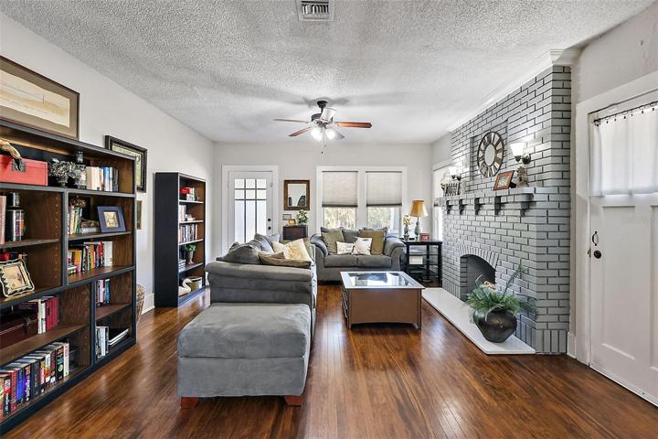 Living room looking from dining