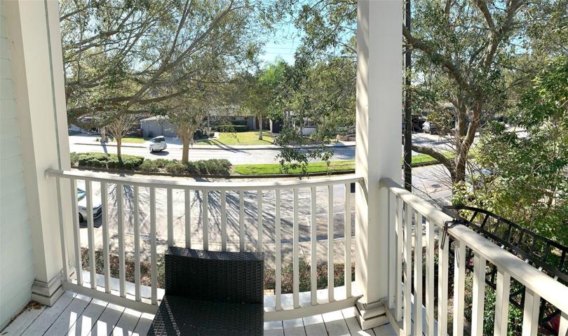 SECOND FLOOR COVERED BALCONY