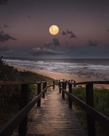 Full moons on the beach