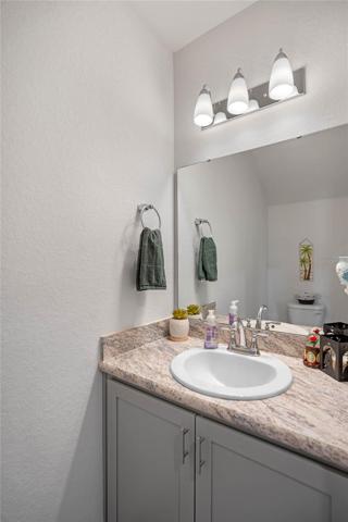 Downstairs powder room