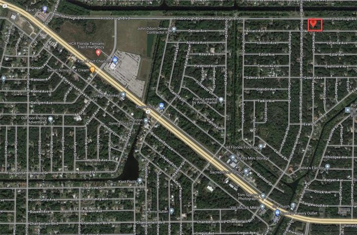Birds eye view of lot location