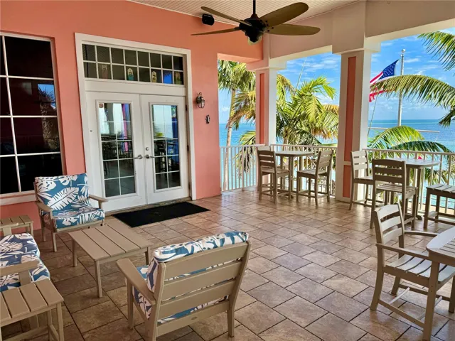 Terrace at Bar entrance.