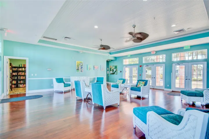 Library in Waterfront Yacht Club / Clubhouse.