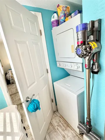 Washer & Dryer right next to closet in condo- super convenient!