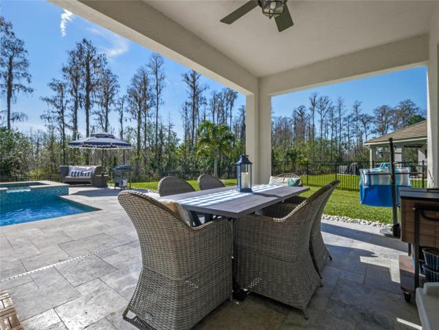 Covered Patio with Upgraded Ceiling Fan