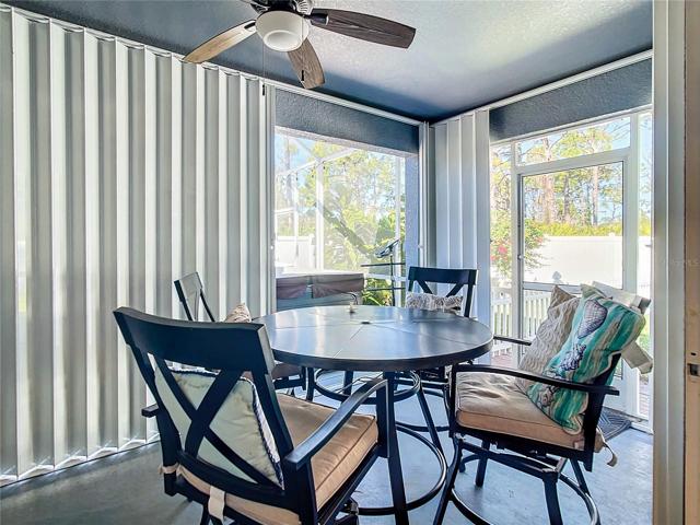 Lanai with hurricane shutter