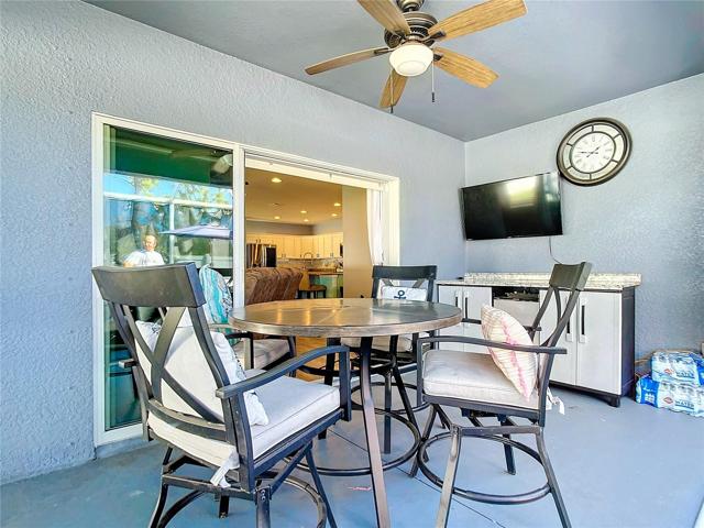 lanai with entertainment area