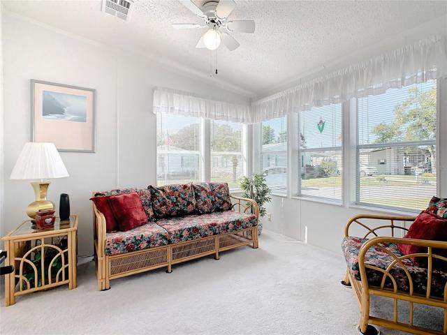 This bonus room is under central air and heath