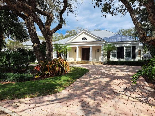 Front Enterior and Main Circular Driveway