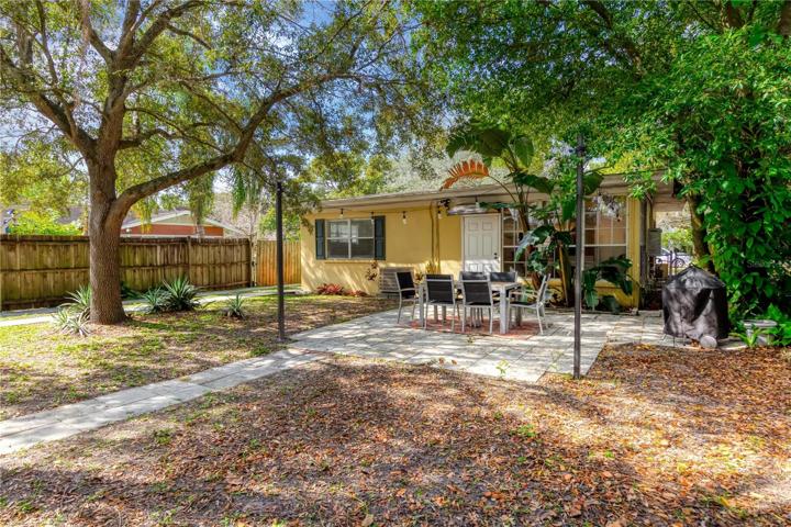 Large backyard separates the home from the casita