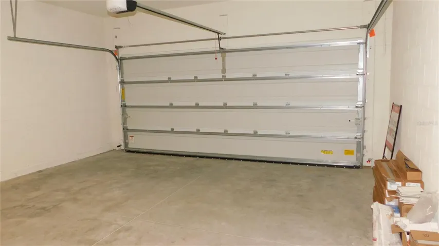Two car carage with plenty of space
