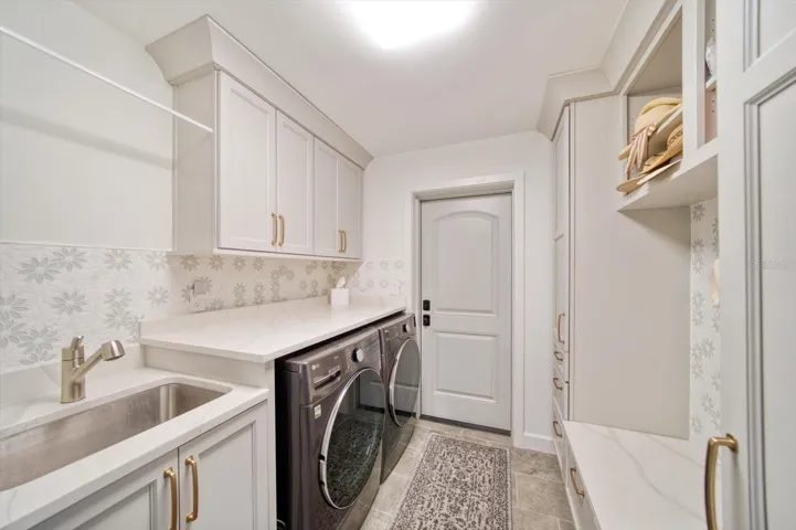 Laundry room complete with chute