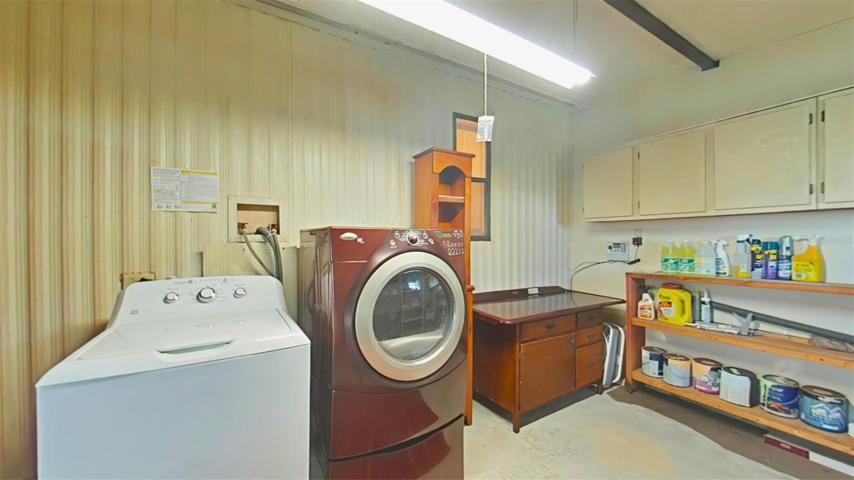 Laundry and workshop