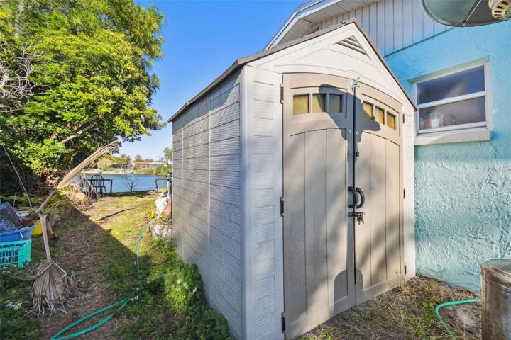 Additional storage in shed