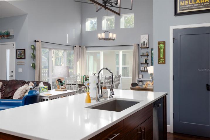 Kitchen View into Dining Room