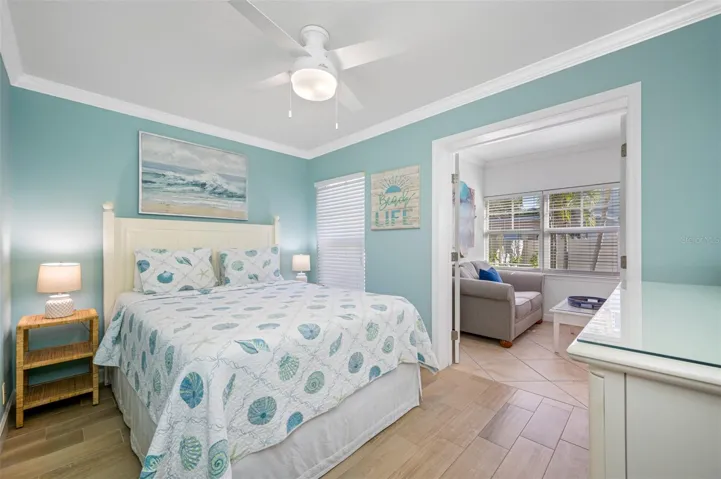 Bedroom 1 off of Sunroom