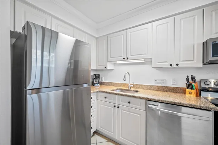 Fully Equipped Kitchen with Stainless Appliances