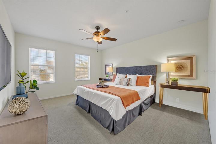 Virtually Staged Spacious Primary Bedroom 15.9 x13.5