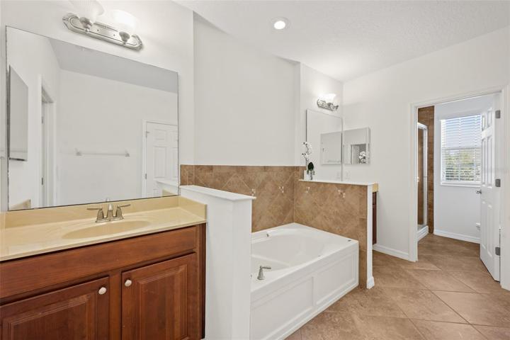 Primary Ensuite Bath with Garden tub and Dual vanities