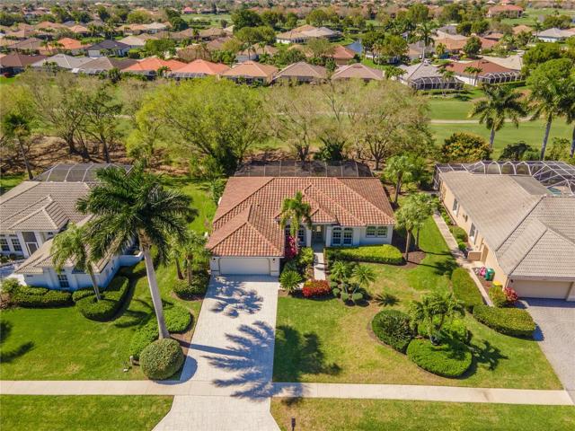 Aerial view of home