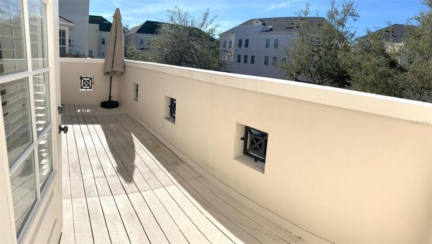 SECOND FLOOR BALCONY