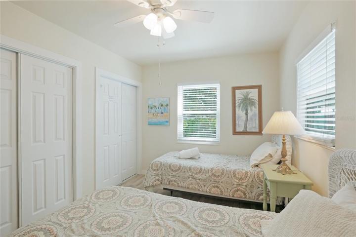 Second bedroom with large closets.