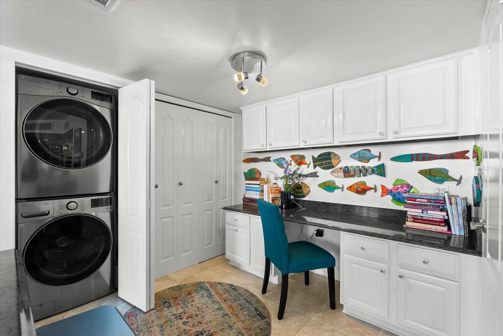 Laundry Closet in Kitchen