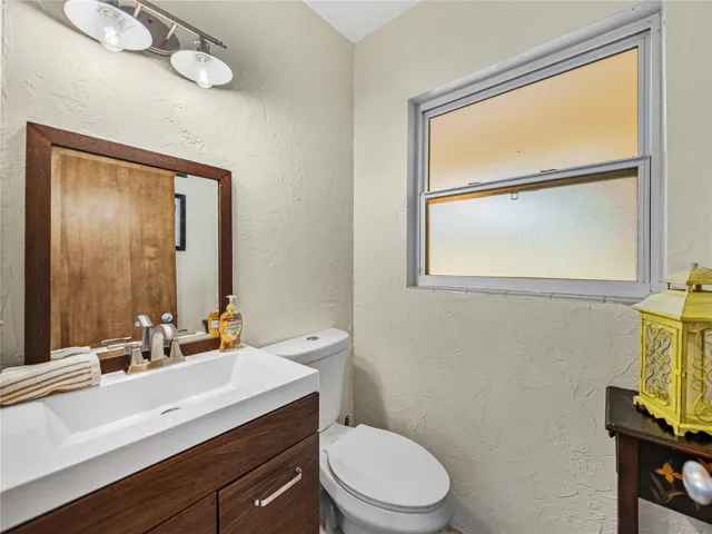 Half bath in the laundry room.
