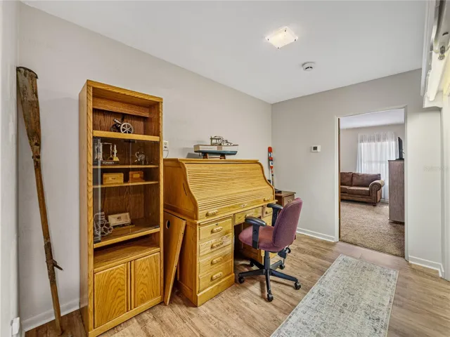 This angle shows the entrance into one of the master bedrooms.