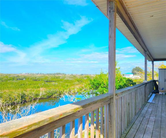 Wrap around porch provides impressive views