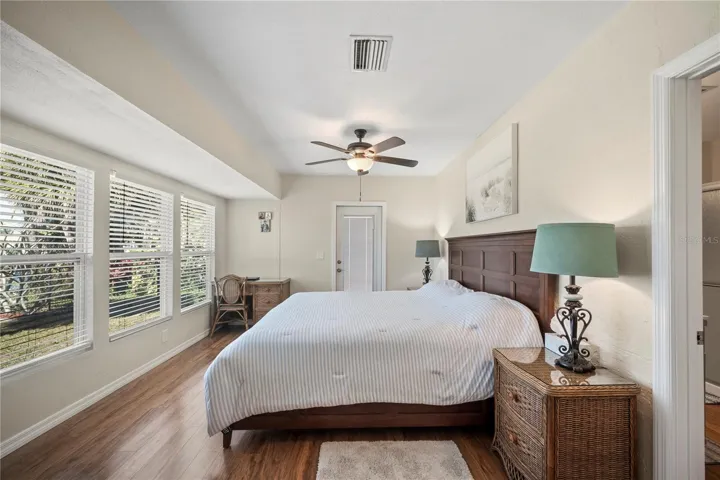 Suite with private entrance, large long walk in closet is 15 x 3.9 Bath/Laundry. Large storage area