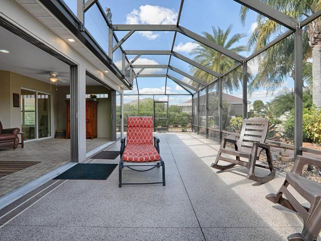 PAINTED FLOORING FINISHES THIS AREA OFF NICELY.  LOTS OF GREAT LANDSCAPING.