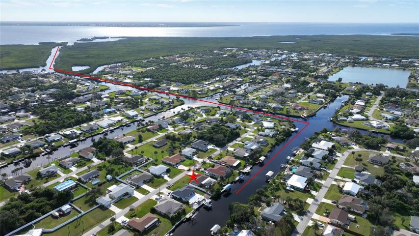 Here is your boating access from Meager Waterway to Ackerman Waterway to Charlotte Harbor.