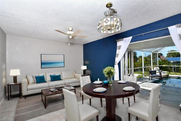 Dining Room & extended area for den or bonus  area - Vitually Displayed