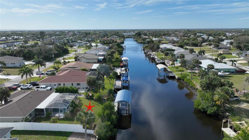Beautiful wide canal on the Meager Waterway